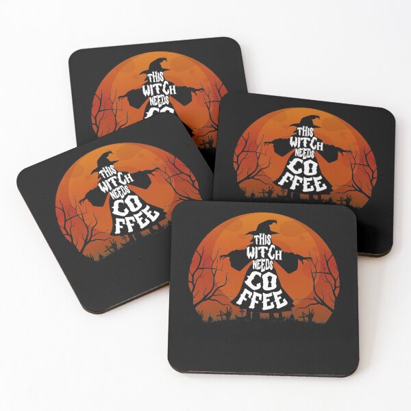 Item preview,  this witch needs coffee before anything for halloween scary witch design for coffee lovers designed and sold by mydreamcatcher.