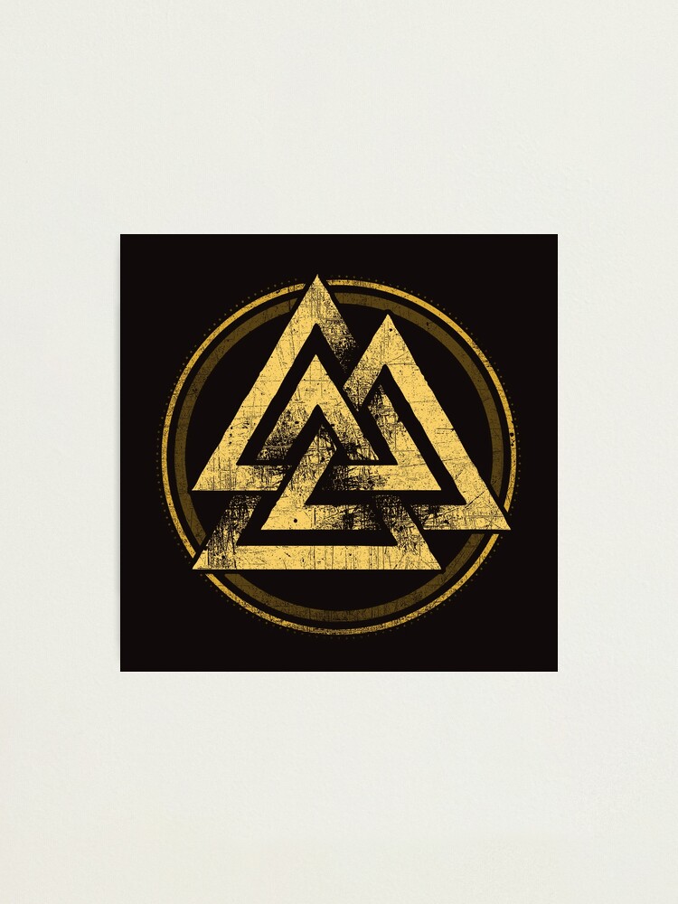 Valknut - Odin's knot - Viking nordic symbol - Historical  Photographic  Print for Sale by zachholmbergart