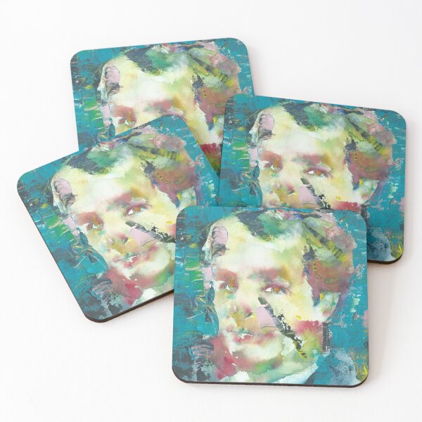 Item preview, CHARLES BAUDELAIRE oil and watercolor portrait designed and sold by lautir.