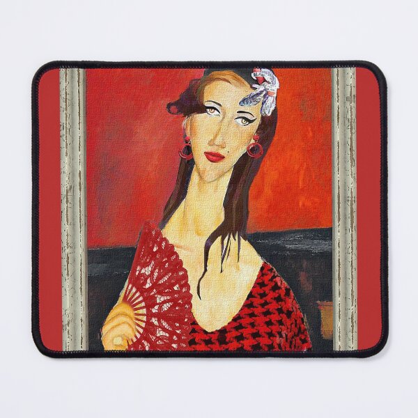Item preview, The Red Fan (based on Amadeo Modigliani's painting) designed and sold by PrivateVices.