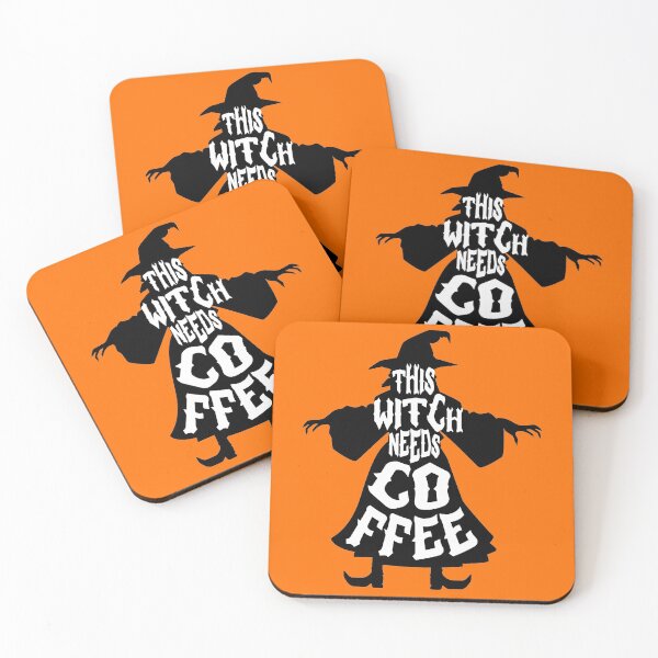 Item preview, this witch needs coffee before anything for halloween scary witch design for coffee lovers designed and sold by mydreamcatcher.