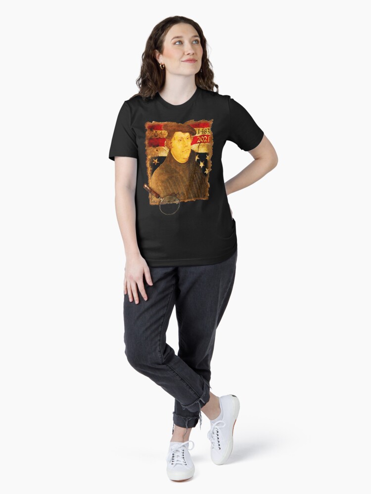 Thumbnail 4 of 7, Essential T-Shirt, Martin Luther Day designed and sold by CamelotDaily.