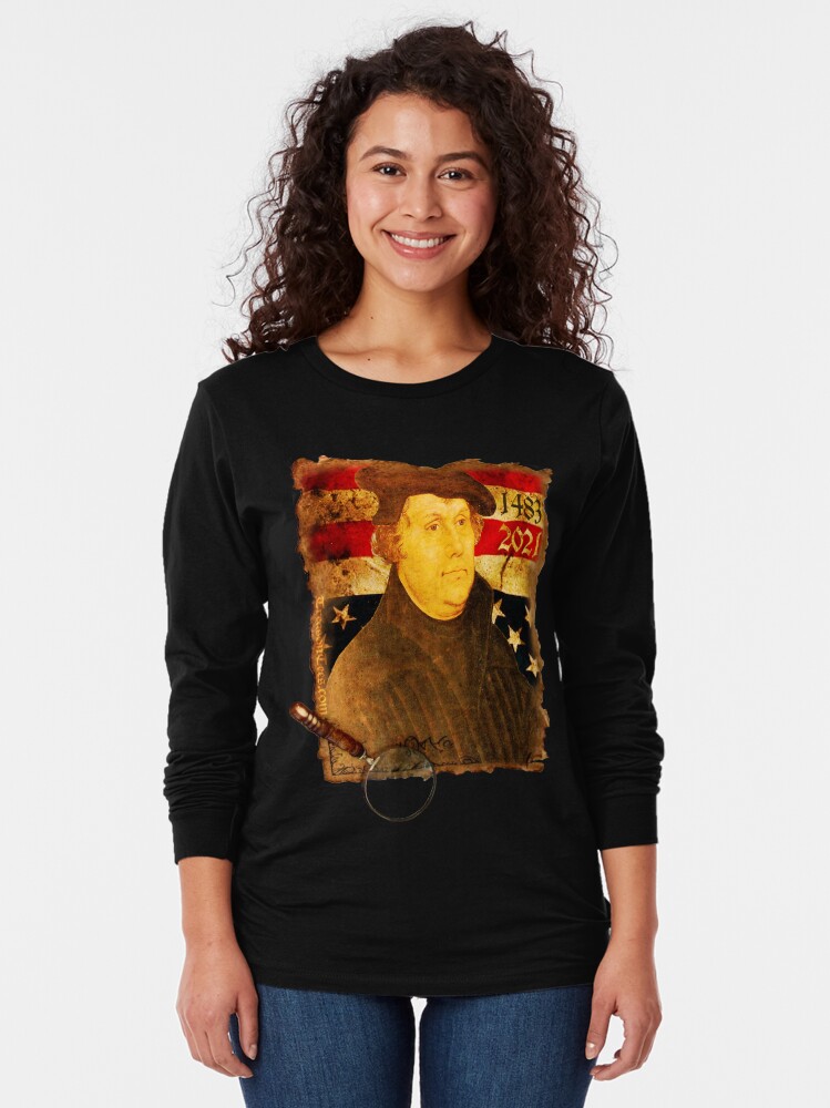 Thumbnail 2 of 5, Long Sleeve T-Shirt, Martin Luther Day designed and sold by CamelotDaily.