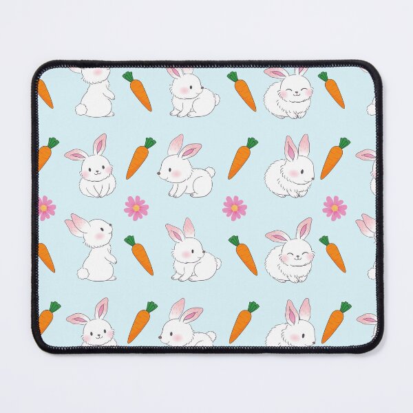 Item preview, Cute Rabbits With Flowers And Carrots designed and sold by DonneeCreations.