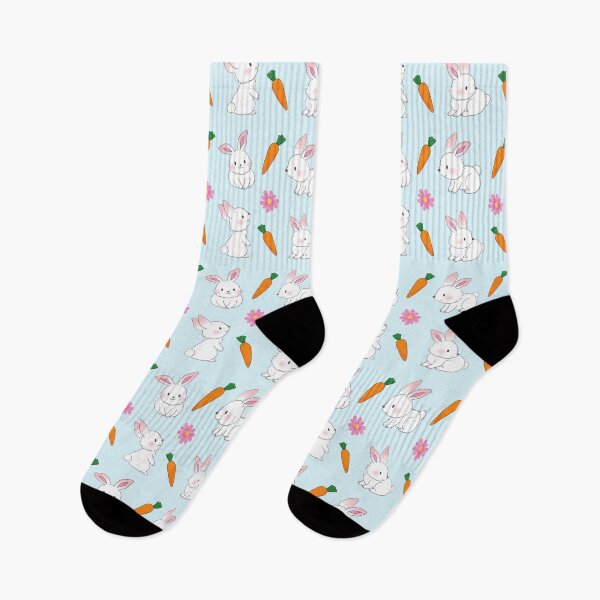 Item preview, Cute Rabbits With Flowers And Carrots designed and sold by DonneeCreations.