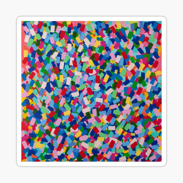 Confetti explosion of colour by Heather Lynne Travis Sticker