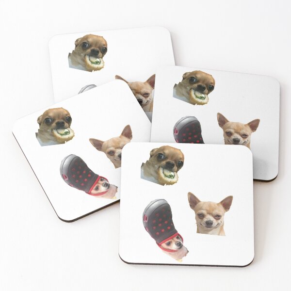 Item preview, funny chihuahua puppies stickers set of 3  designed and sold by Teepety Shop.