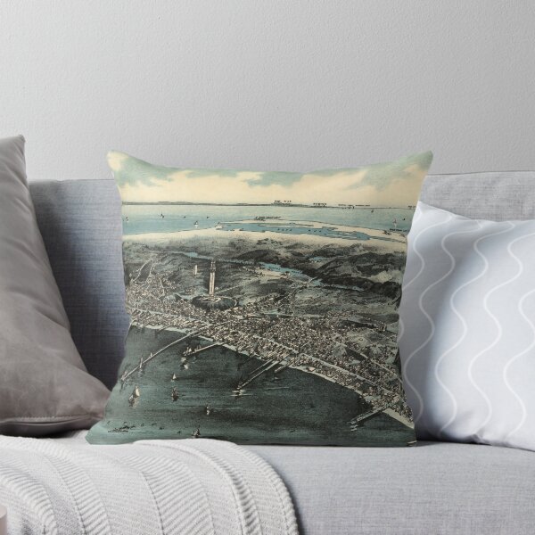 Item preview, Vintage Pictorial Map of Provincetown (1910) designed and sold by BravuraMedia.