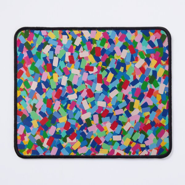 Confetti explosion of colour by Heather Lynne Travis Mouse Pad