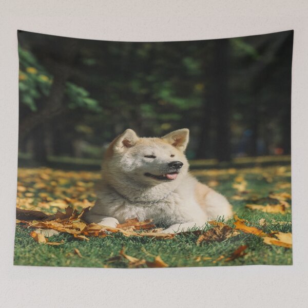 Item preview, Autumn Season Akita Dog  designed and sold by TheWildFlix.