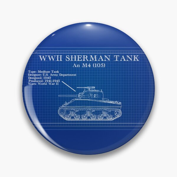 Item preview, Blueprints American Tank World War 2 designed and sold by Blok45.