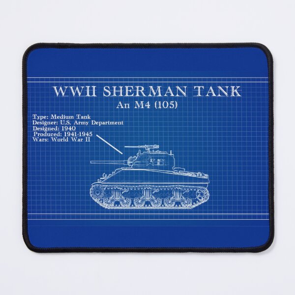 Item preview, Blueprints American Tank World War 2 designed and sold by Blok45.