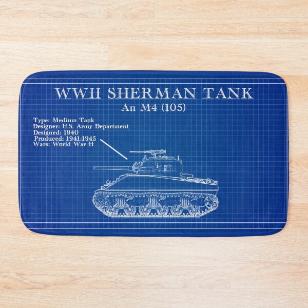 Item preview, Blueprints American Tank World War 2 designed and sold by Blok45.