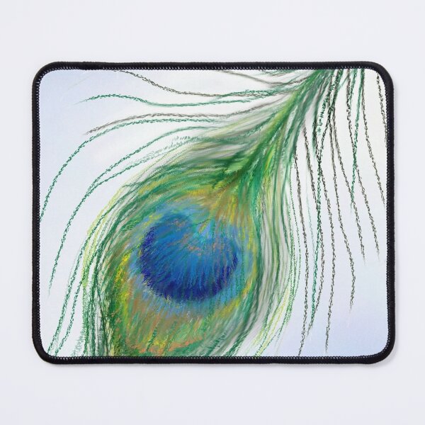 Item preview, Peacock Feather Digital Drawing designed and sold by dragonbee.