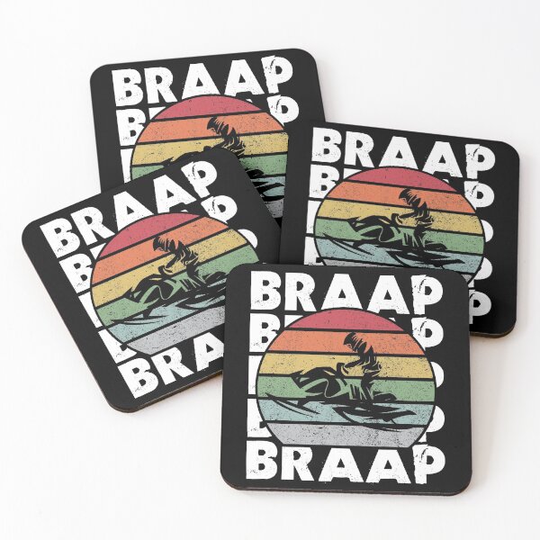 Item preview, Retro Vintage Braap Snowmobile Rider Snow Sled Snowmobiling designed and sold by rifatart.