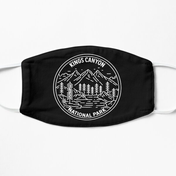 Kings Canyon National Park California Monoline Flat Mask