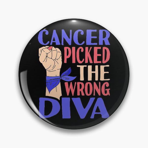 Artikelvorschau, Krebs wählte den falschen Diva Colon Coloreectal Cancer Awareness Month aus entworfen und verkauft von Merchking1.