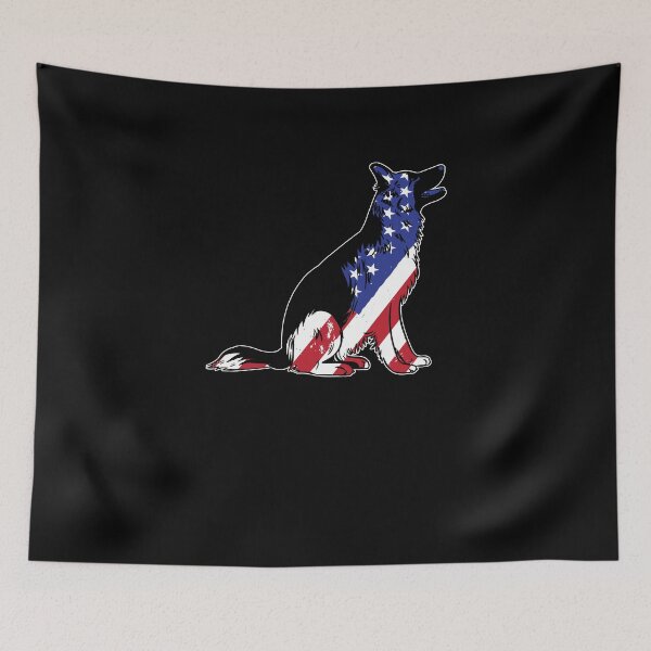 Item preview, German Shepherd USA Flag Patriotic Dog Lover designed and sold by DoSt-997.
