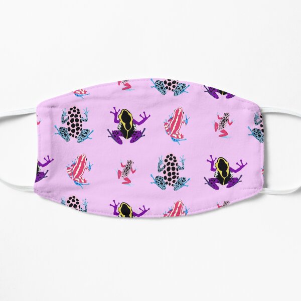 Frogs - transgender and non binary colours Flat Mask