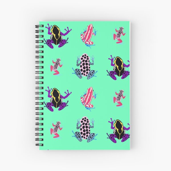 Frogs - transgender and non binary colours Spiral Notebook