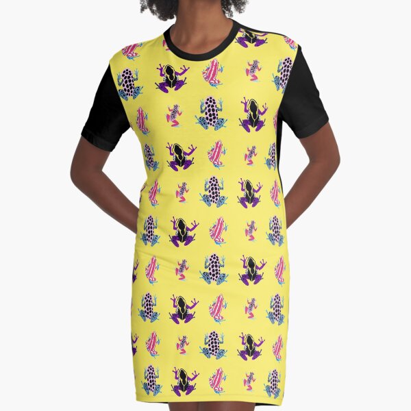 Frogs - transgender and non binary colours Graphic T-Shirt Dress