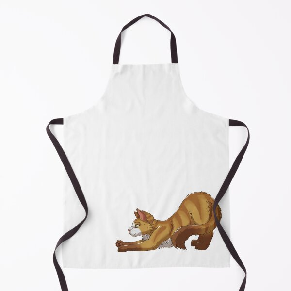 Item preview, Tabby Somali Cat Stretching Yoga White designed and sold by Bamsdrawz.