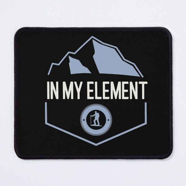 Item preview, In My Element - Hiker and Mountains designed and sold by SoloDesignCo.