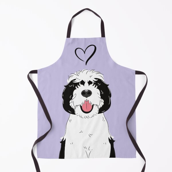 Item preview, LOVE Black and White Sheepadoodle 2  - Lilac designed and sold by Lulupainting.