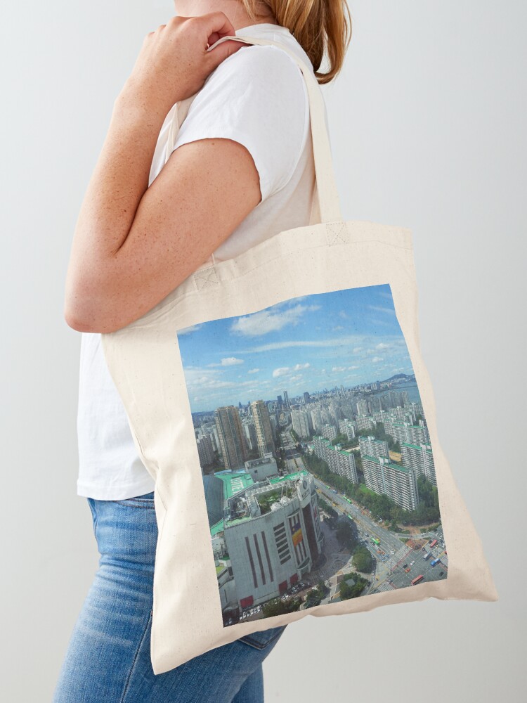 Canvas Messenger Bag, Streets of Seoul