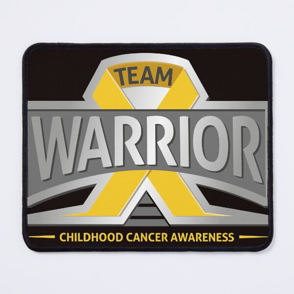 Item preview, childhood cancer warrior awareness gold ribbon designed and sold by justplainwords.