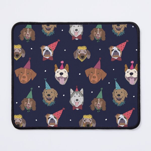 Item preview, Dark Blue Party Dogs designed and sold by Lucy Scriven.