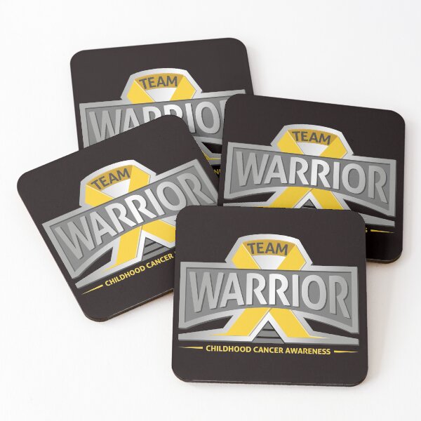 Item preview, childhood cancer warrior  awareness gold ribbon  designed and sold by justplainwords.