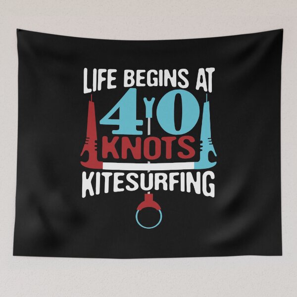 Item preview, Life Begins At 40 Knots Birthday Kite Surfing Water Sports designed and sold by Merchking1.