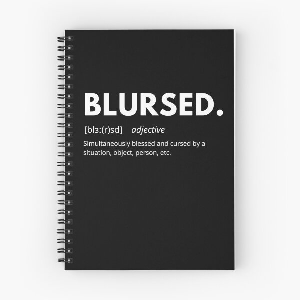 Item preview, Blursed Blessed Cursed Definition designed and sold by Puns-n-Rainbows.