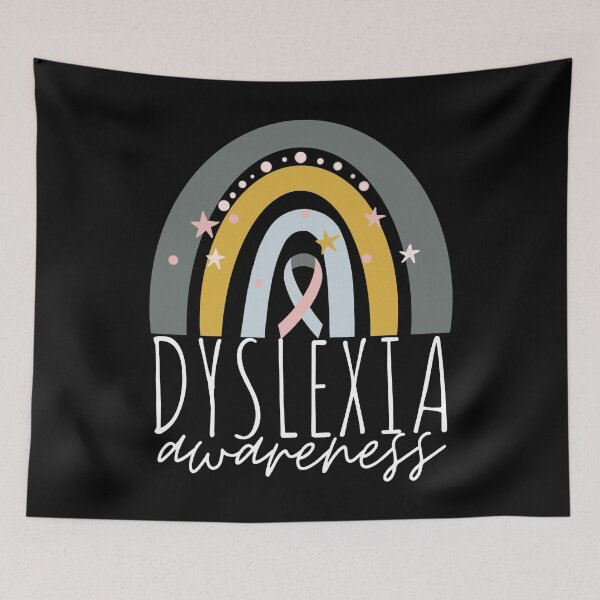 Item preview, Silver Rainbow Dyslexia Awareness designed and sold by Mixture-DESIGN.