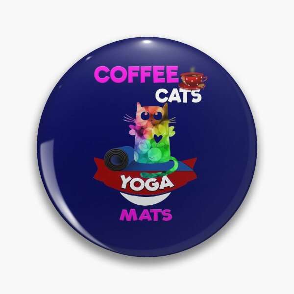 Artikelvorschau, Kaffee Katzen Yogamatten entworfen und verkauft von CreativeBel.