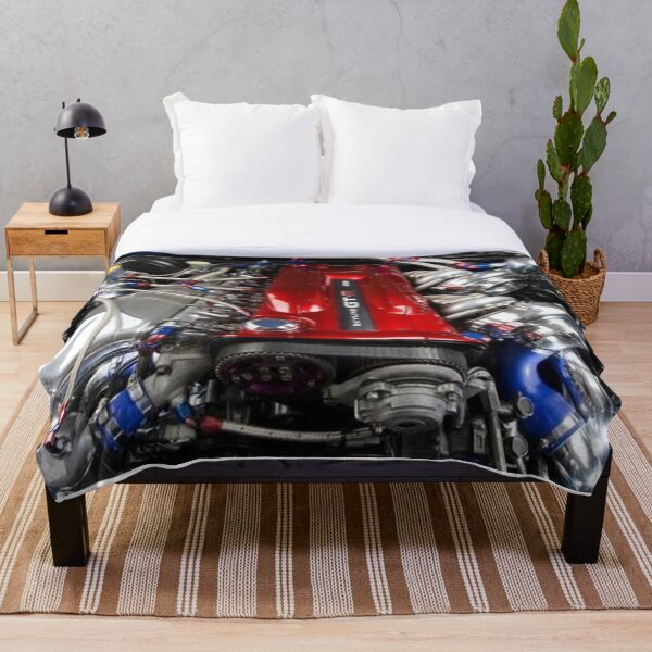 RB26dett engine Throw Blanket