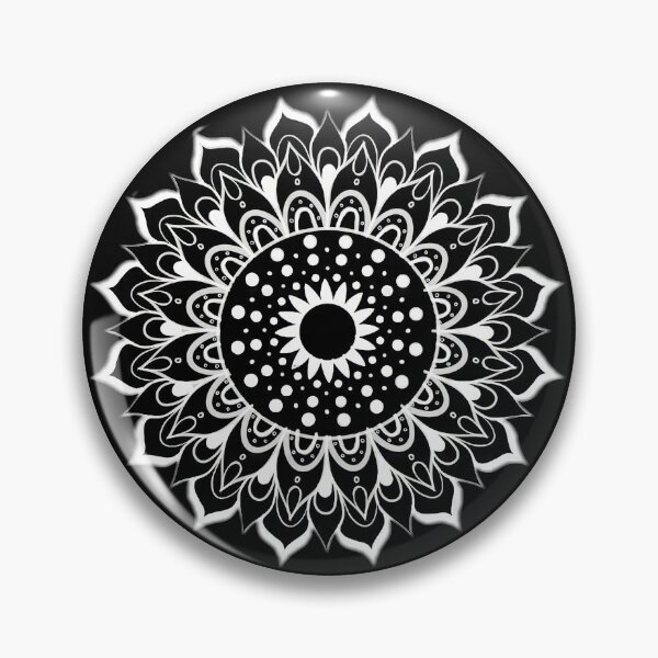 Item preview, BLACK & WHITE MANDALA. designed and sold by barasha1111.