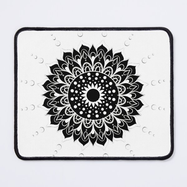 Item preview, BLACK & WHITE MANDALA. designed and sold by barasha1111.