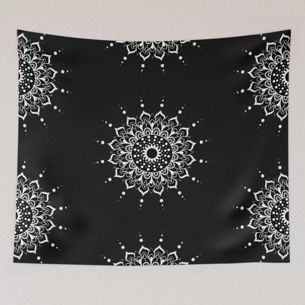Item preview, BLACK & WHITE MANDALA. designed and sold by barasha1111.