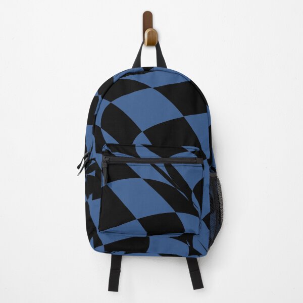 Item preview, Black and Blue Distorted Checkerboard Pattern Coordinates w/Behr Popular Color 2022 Dark Cobalt Blue PPU15-03 designed and sold by ColorOfTheYears.