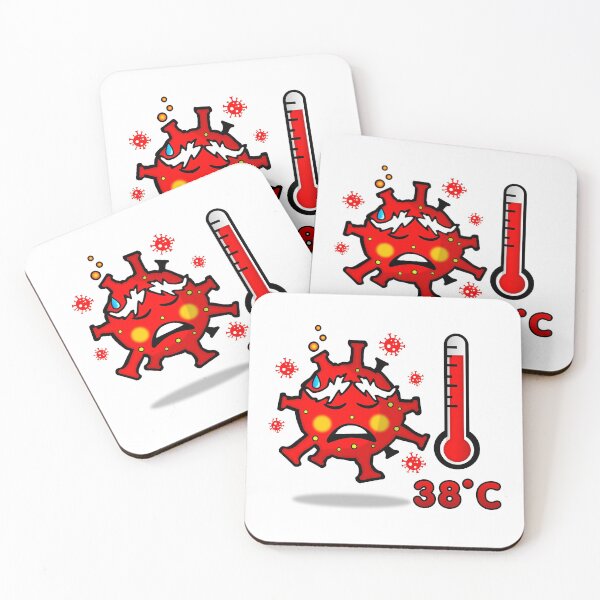 Item preview, Virus with fever. Keep your distance designed and sold by simonsitos.