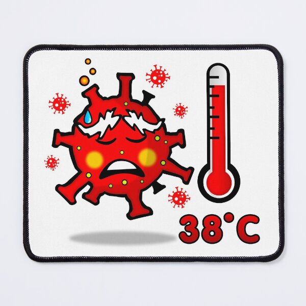 Item preview, Virus with fever. Keep your distance designed and sold by simonsitos.