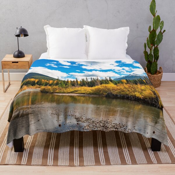 Item preview, Beautiful Fall Trees, River And Blue Sky Landscape | Halloween Gift | Home Decor | Halloween Decoration | Christmas Decoration | Christmas Shopping | Christmas Decor designed and sold by dipimoda.