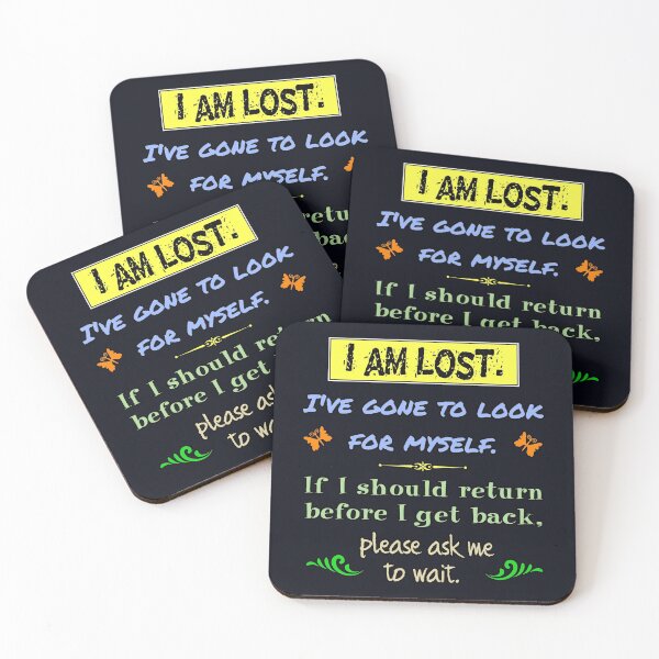 Item preview, I am lost. I've gone to look for myself. (etc) funny designed and sold by SolidEarthArt.