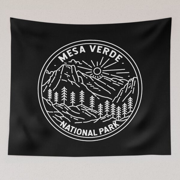 Item preview, Mesa Verde National Park Colorado Monoline designed and sold by KrisSidDesigns.