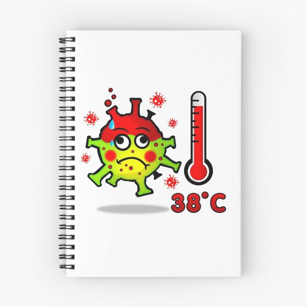 Item preview, Green virus with fever. Keep your distance designed and sold by simonsitos.