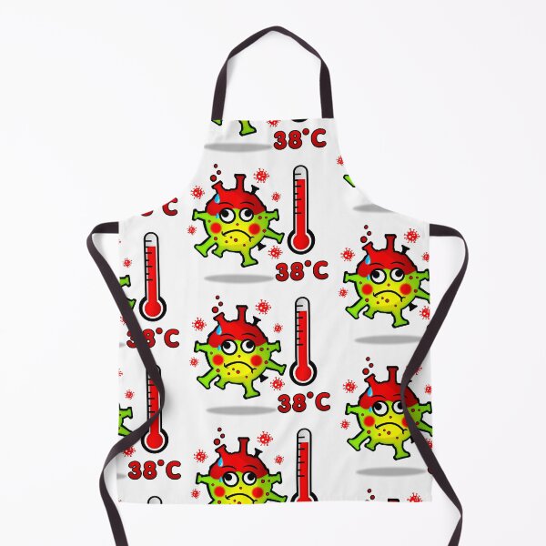 Item preview, Green virus with fever. Keep your distance designed and sold by simonsitos.