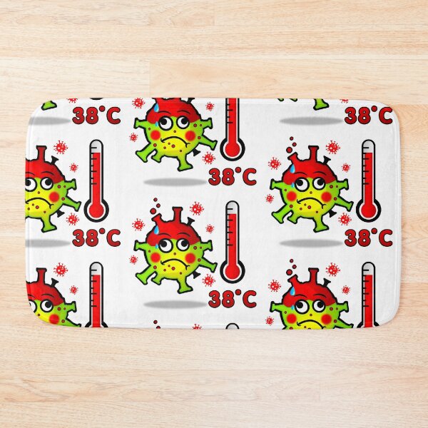 Item preview, Green virus with fever. Keep your distance designed and sold by simonsitos.