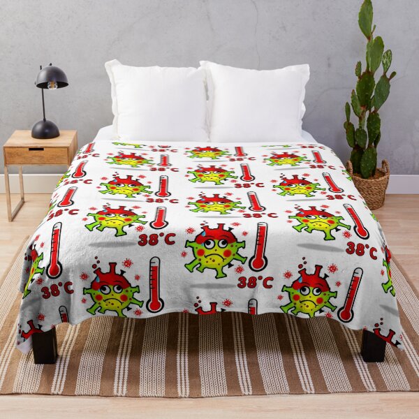 Item preview, Green virus with fever. Keep your distance designed and sold by simonsitos.